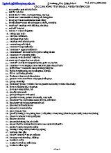 Các cụm động từ (Phrasal verb) thường gặp